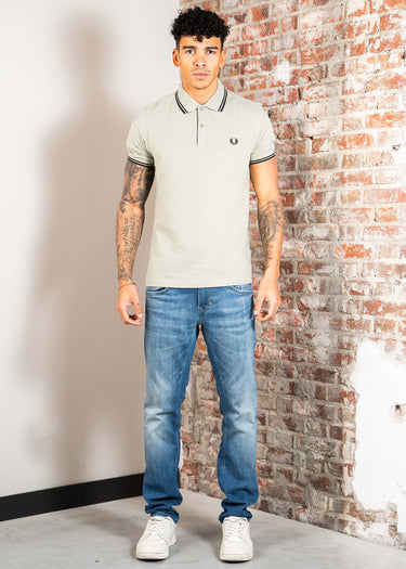 Fred Perry Polo's Twin tipped fred perry shirt - seagrass black