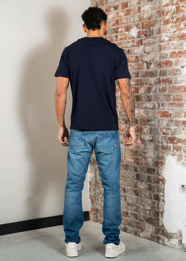 Napapijri T-shirts S small box ss - blu marine