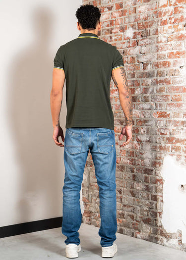Fred Perry Polo's Twin tipped fred perry shirt - hunting green light ice lenom barley