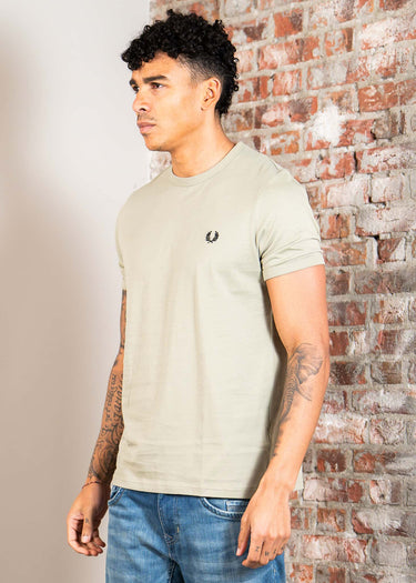 Fred Perry T-shirts Ringer t-shirt - seagrass