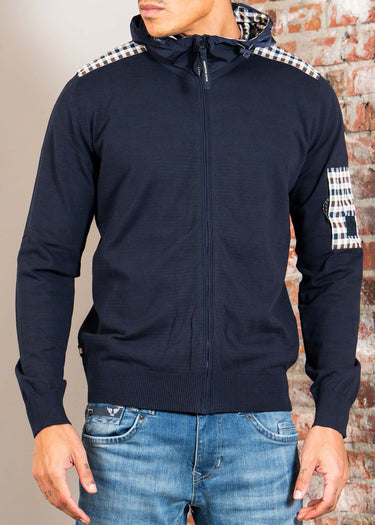 Vsadsau Gebreide trui voor heren, V-hals, lente en herfst, effen kleur, holle trui met lange mouwen, Donkerblauw, L Vsadsau Gebreide trui voor heren, V-hals, lente en herfst, effen kleur, holle trui met lange mouwen, Donkerblauw, L