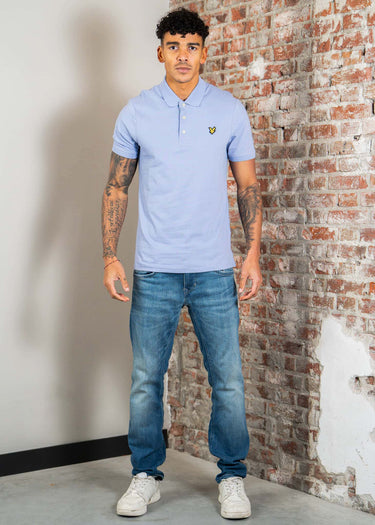 Lyle & Scott Polo's Plain poloshirt - bubble blue