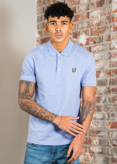Lyle & Scott Polo's Plain poloshirt - bubble blue