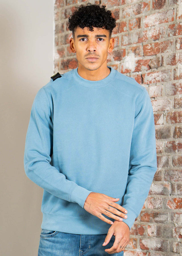 MA.Strum Truien Mastrum crew sweat - aegean blue