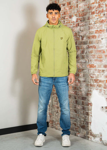 Lyle & Scott Jassen Zip through hooded jacket - shrub green