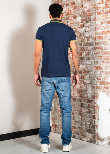 Fred Perry Polo's Twin tipped fred perry shirt - tennis blue lenom barley