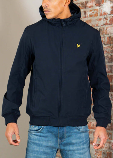 Lyle & Scott Jassen Mesh back softshell jacket - dark navy