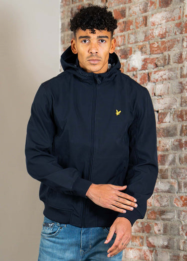Lyle & Scott Jassen Mesh back softshell jacket - dark navy