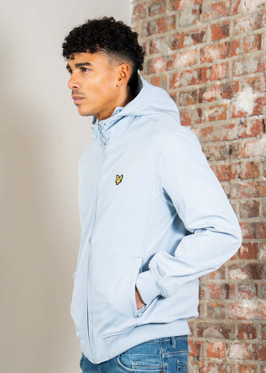 Lyle & Scott Jassen Mesh back softshell jacket - opal blue