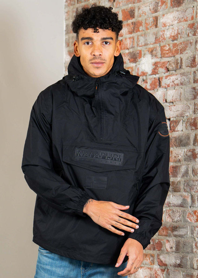 Napapijri Jassen Lightweight Packable Rainforest Overhead rf next Jacket - black beauty