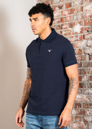 Barbour Polo's Barbour tartan pique polo - new navy