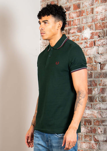 Fred Perry Polo's Twin tipped fred perry shirt - grassroots stockport blue oxblood