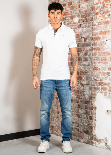 Barbour Polo's Barbour tartan pique polo shirt - white dress