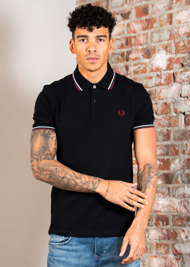 Fred Perry Polo's Twin tipped fred perry shirt - black ball boy blue oxblood