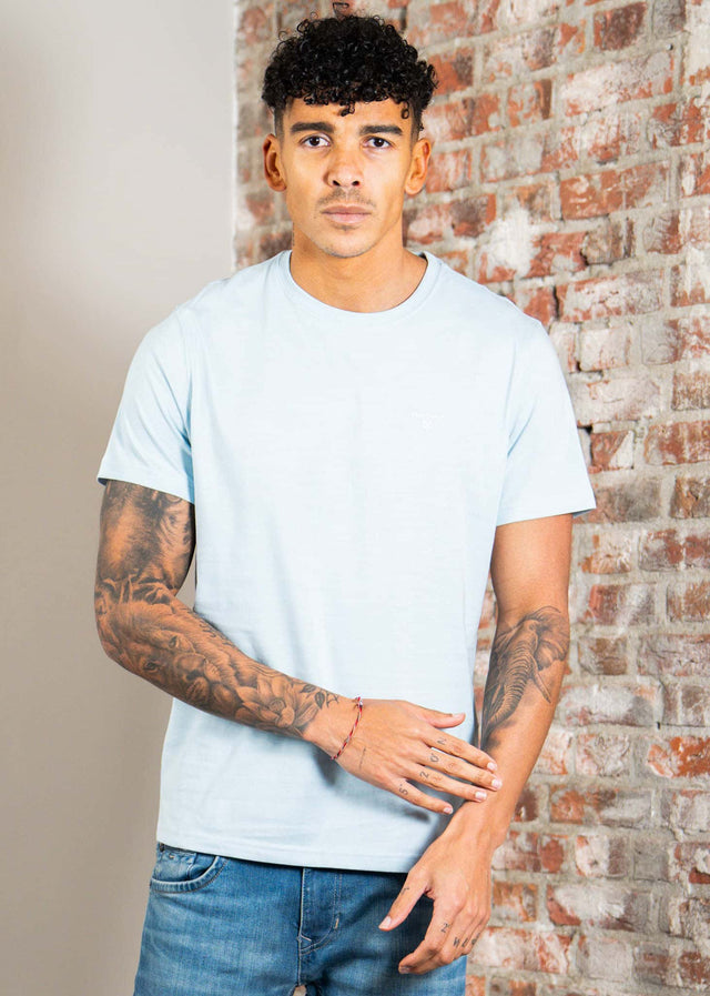 Barbour T-shirts Barbour essential sports t-shirt - pale sky