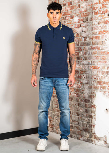 Fred Perry Polo's Twin tipped fred perry shirt - tennis blue lenom barley