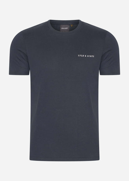 Lyle & Scott T-shirts Embroidered t-shirt - dark navy white