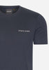 Lyle & Scott T-shirts Embroidered t-shirt - dark navy white