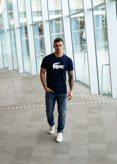 Lacoste T-shirts Lacoste logo t-shirt - navy blue white