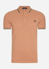 Fred Perry Polo's  Twin tipped Fred Perry shirt - light rust warm green 