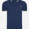 Fred Perry Polo's  Twin tipped Fred Perry shirt - french navy ice cream 