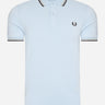 Fred Perry Polo's  Twin tipped Fred Perry shirt - light smoke warm green 