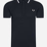 Fred Perry Polo's  Twin tipped Fred Perry shirt - navy white 