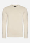 Lyle & Scott Truien  Tonal eagle cotton crew neck jumper - cove 