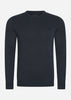 Lyle & Scott Truien  Tonal eagle cotton crew neck jumper - dark navy 