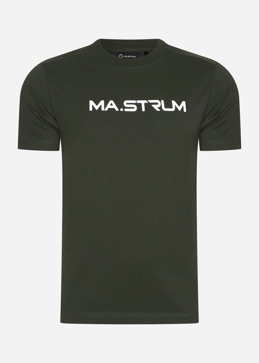 MA.Strum T-shirts  Chest print tee - oil slick 