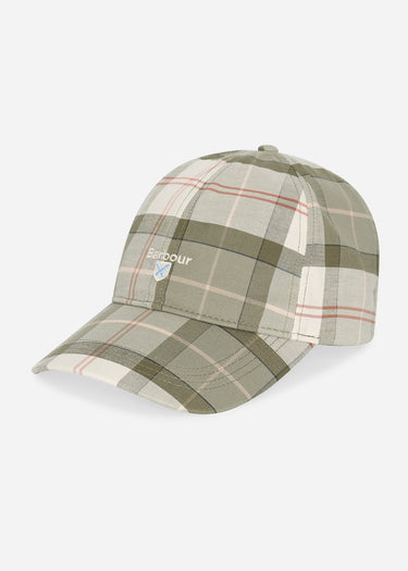 Barbour Petten  Tartan sports cap - glenmore olive 