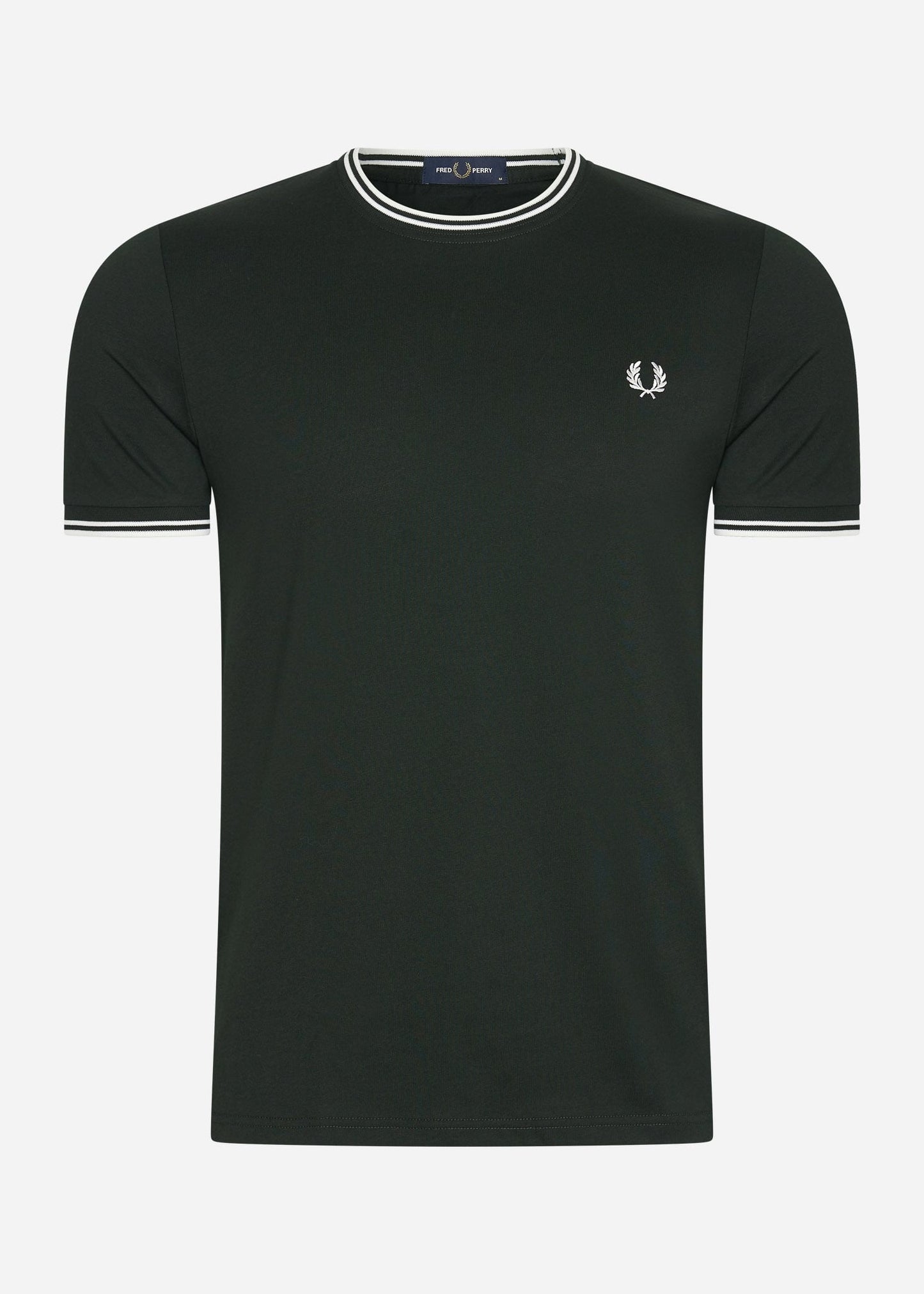 Fred Perry T-shirts  Twin tipped t-shirt - night green snow white 