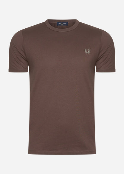 Fred Perry T-shirts  Ringer t-shirt - brick warm grey 