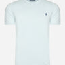 Fred Perry T-shirts  Ringer t-shirt - light ice midnight blue