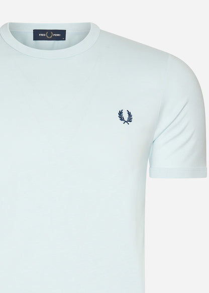 Fred Perry T-shirts  Ringer t-shirt - light ice midnight blue 