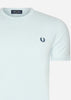 Fred Perry T-shirts  Ringer t-shirt - light ice midnight blue 