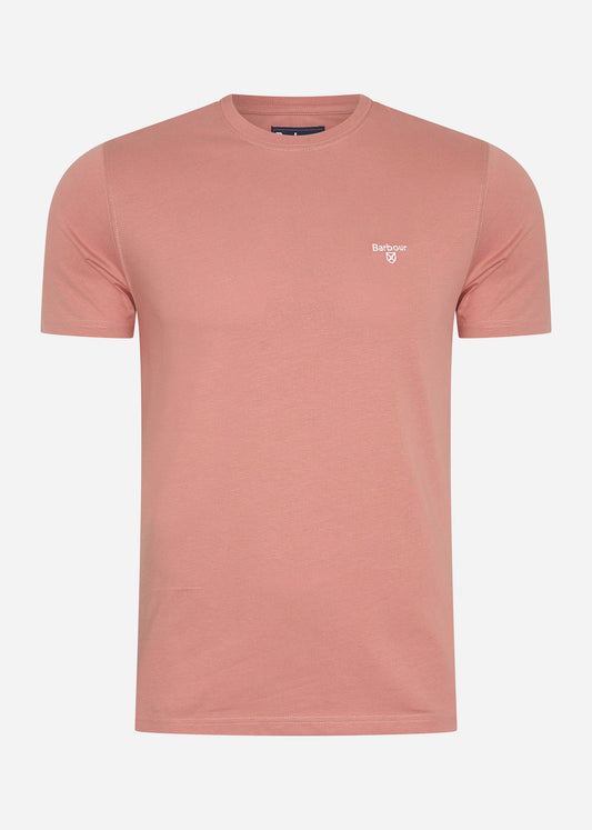 Barbour T-shirts  Essential sports tee - pink clay 