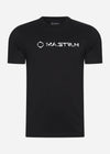 MA.Strum T-shirts  Cracked logo tee - black 