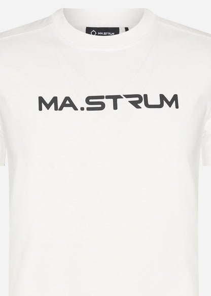 MA.Strum T-shirts  Chest print tee - optic white 