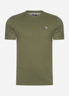 Barbour T-shirts  Tartan sports tee - pale sage 