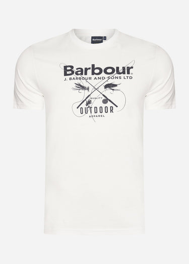Barbour T-shirts  Fly tee - white 