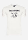 Barbour T-shirts  Fly tee - white 