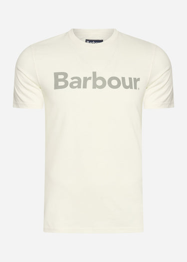 Barbour T-shirts  Logo tee - ecru 