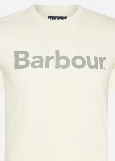 Barbour T-shirts  Logo tee - ecru 