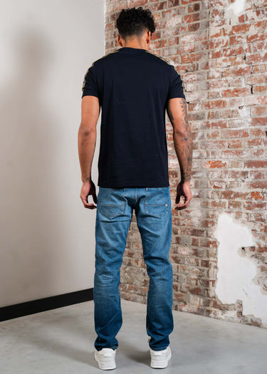 Fred Perry T-shirts Contrast tape ringer t-shirt - navy honeycomb