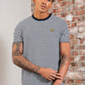 Lyle & Scott T-shirts Linen blend breton stripe t-shirt - dark navy white