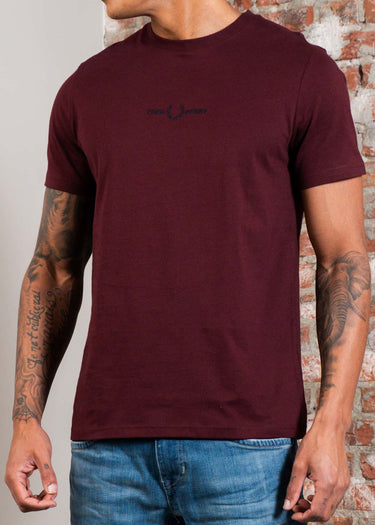 Fred Perry T-shirts Embroidered t-shirt - oxblood