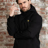 Lyle & Scott Jassen Mesh back softshell jacket - jet black