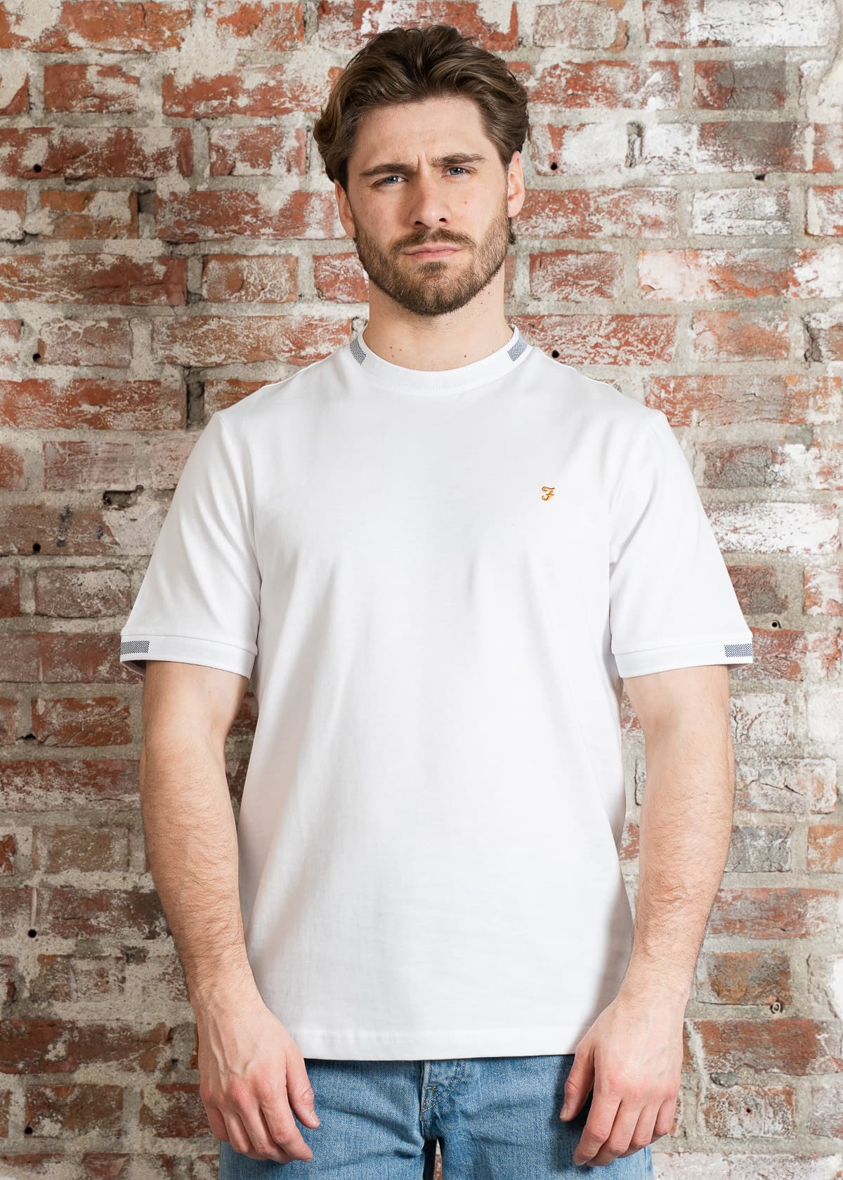 Farah T-shirts Northleigh tee - white