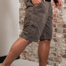 Lyle & Scott Korte Broeken Cargo short - khaki ash